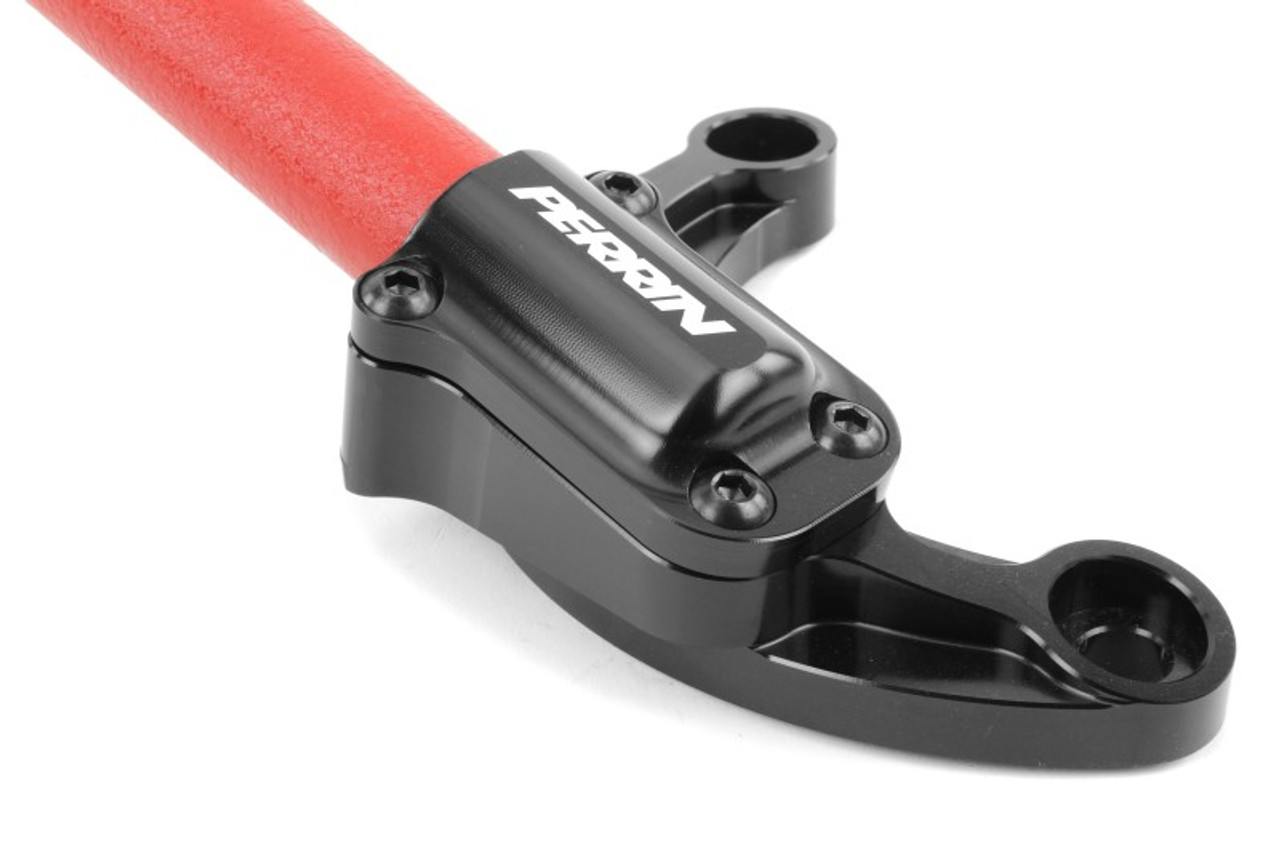 PERRIN 02-07 Subaru WRX/STi/Impreza / 04-08 Forester Front Strut Brace - Red - PSP-SUS-052RD