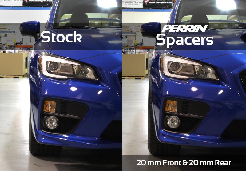 PERRIN 15-25 Subaru WRX / 05-21 STI 20mm Wheel Spacers 5x114.3 56mm CB - Pair - PSP-WHL-020BK Photo - Primary