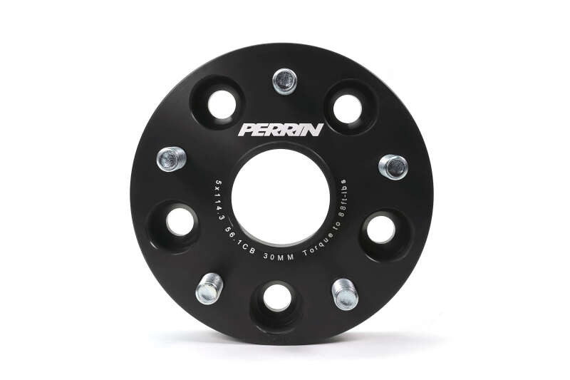 Perrin Subaru 30mm Wheel Spacers 5x114.3 BP w/56mm Hub - Black - PSP-WHL-030BK