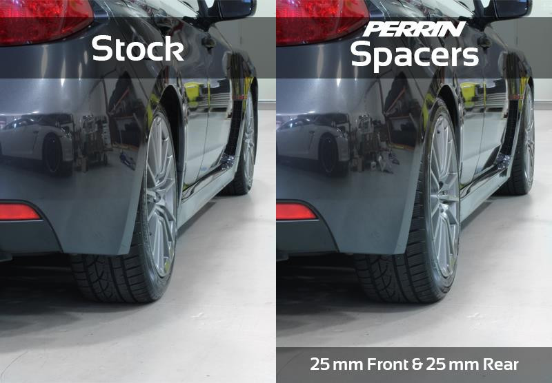 PERRIN 02-14 Subaru WRX / 2004 STI / 13-25 BRZ & Toyota GR86 30mm Wheel Spacers 5x100 56mm CB - Pair - PSP-WHL-031BK Photo - Primary