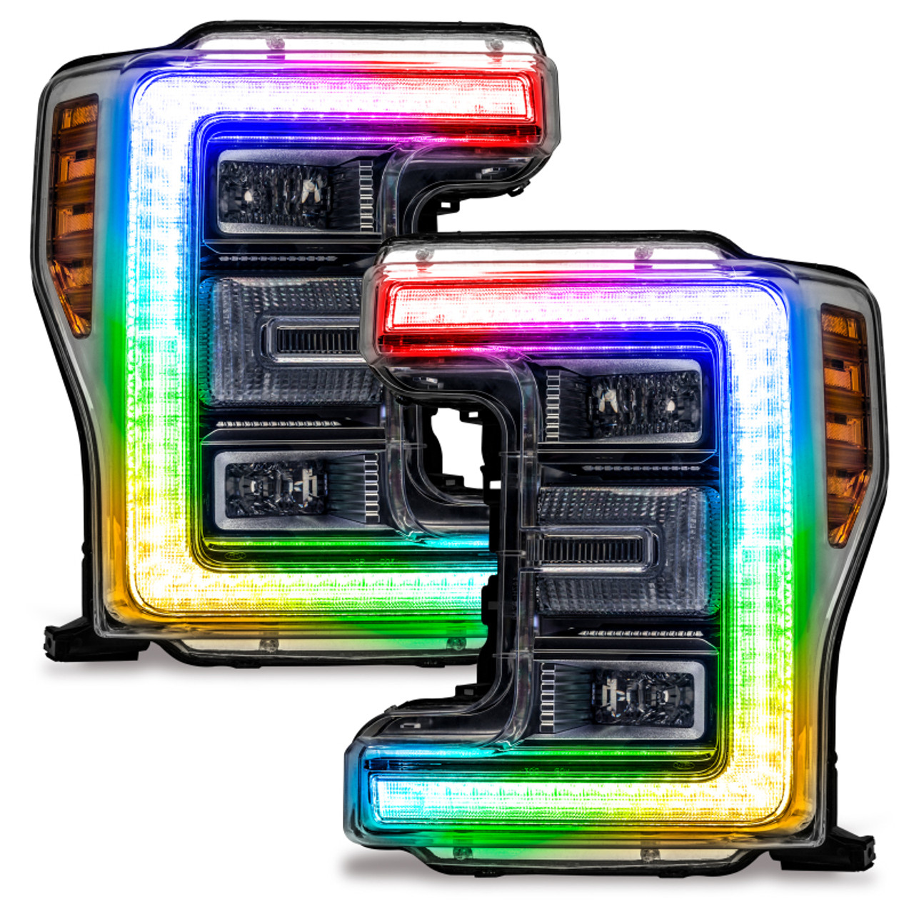 Oracle 17-19 Ford F-250/F-350 Superduty Headlight DRL Upgrade Kit - ColorSHIFT - 2522-330