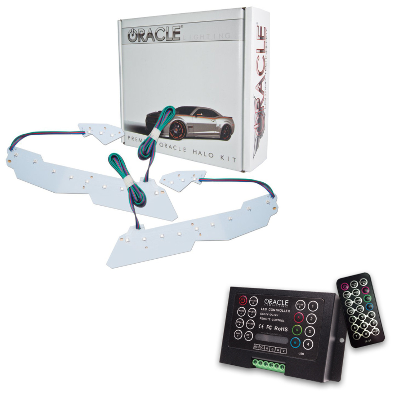 Oracle 14-19 Chevy Corvette C7 Headlight DRL Upgrade Kit - ColorSHIFT w/ 2.0 Controller - 2624-333