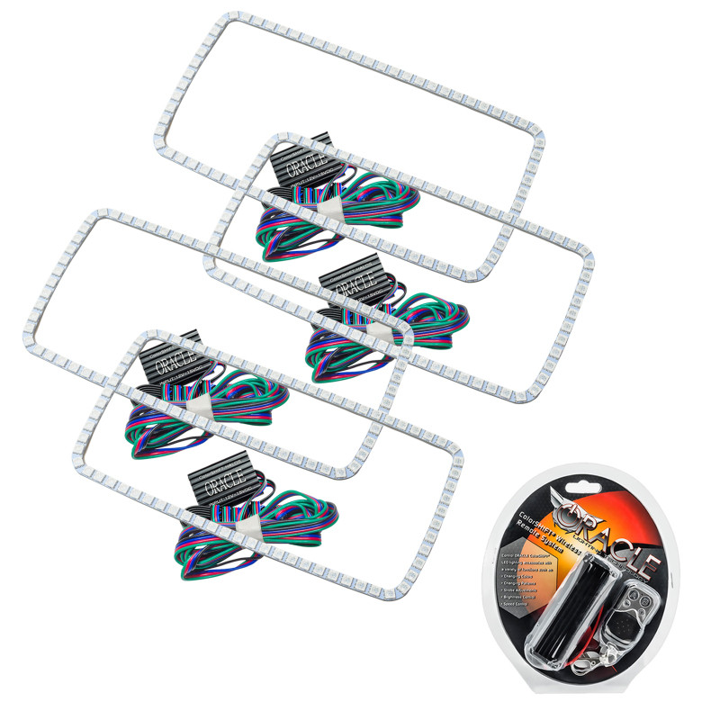 Oracle GMC Sierra 07-13 Halo Kit (New Square Ring Design) - ColorSHIFT - 2629-330