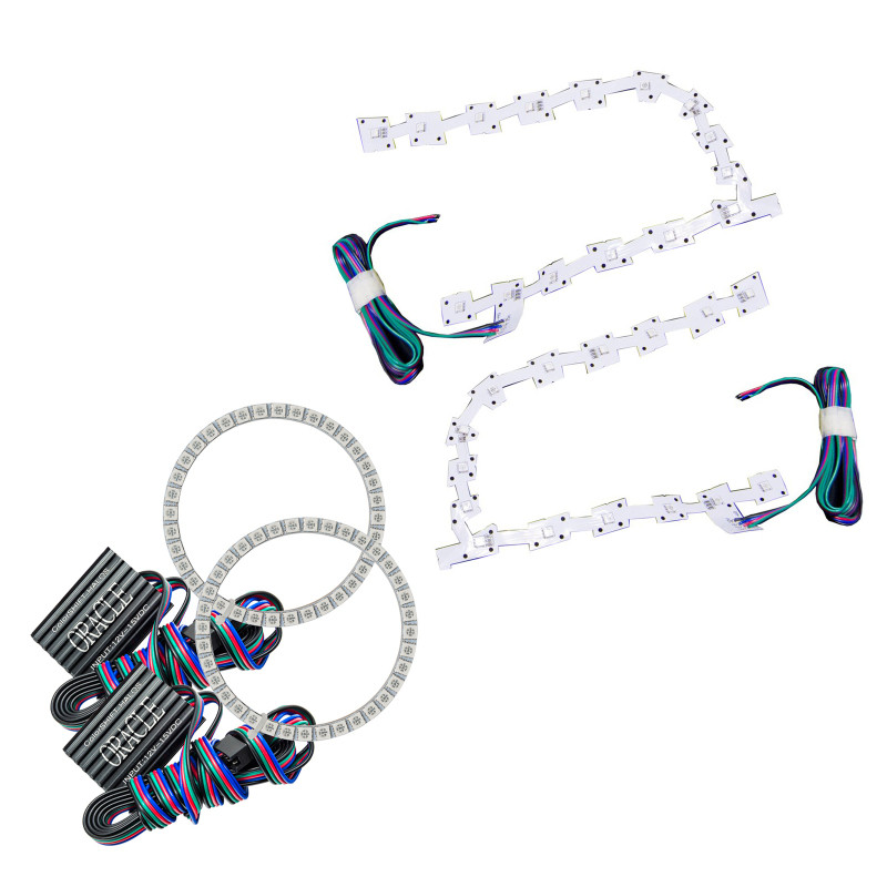 Oracle 11-19 Chrysler 300C DRL Upgrade w/ Halo Kit - ColorSHIFT w/o Controller - 2642-334