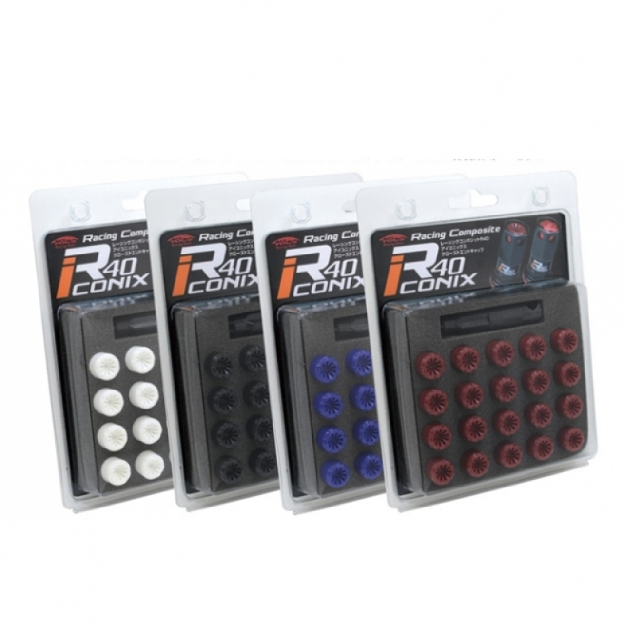 Project Kics 12X1.50 R40 Iconix Plastic Caps Black - 20 Pcs - WCIF1K