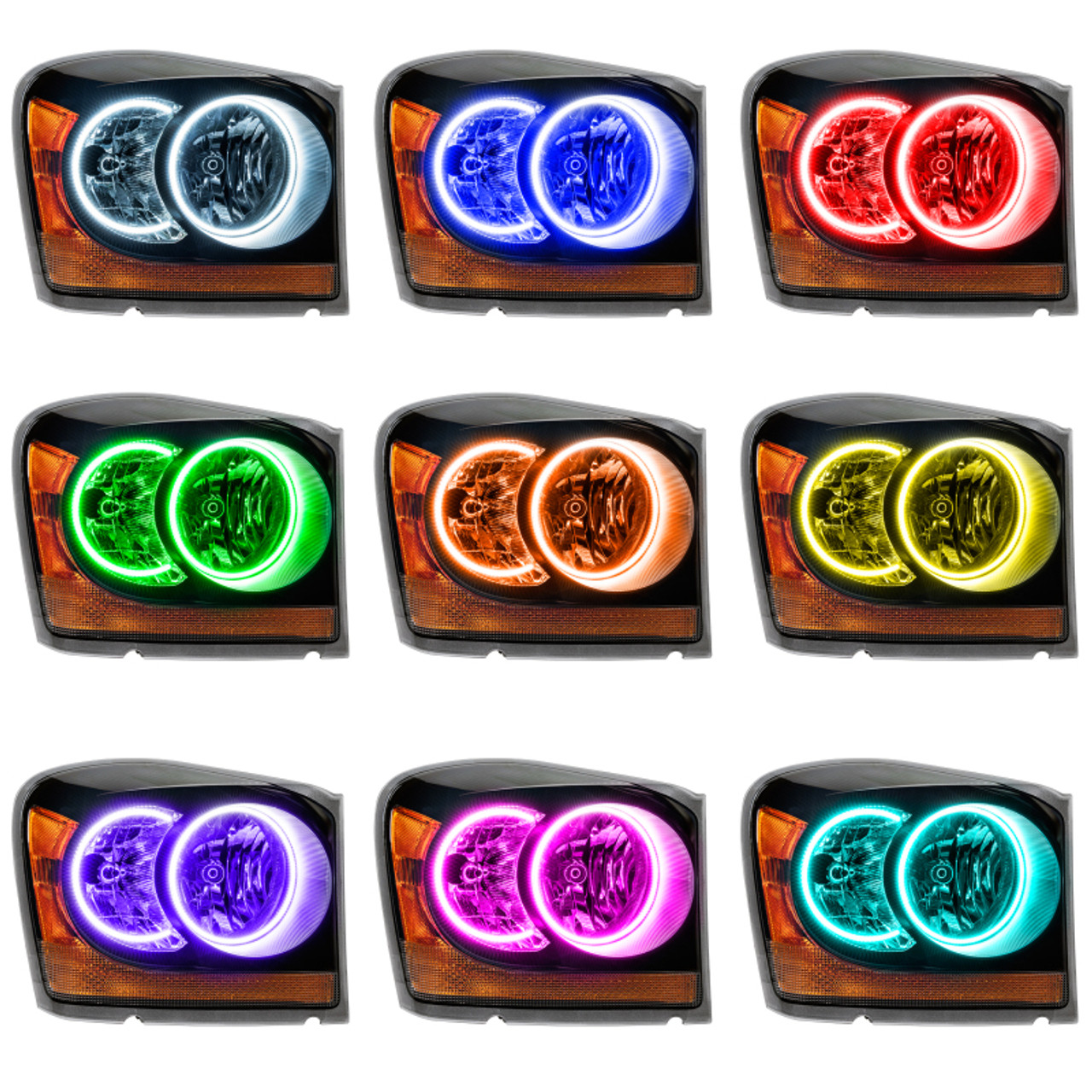 Oracle Dodge Durango 04-06 Halo Kit - ColorSHIFT w/ 2.0 Controller - 2645-333