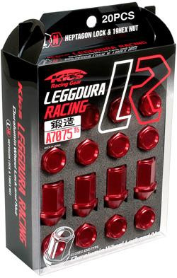 Project Kics 12X1.50 Red Leggdura Racing Lug Nuts - 20 PCS - WKIC1R Photo - Primary
