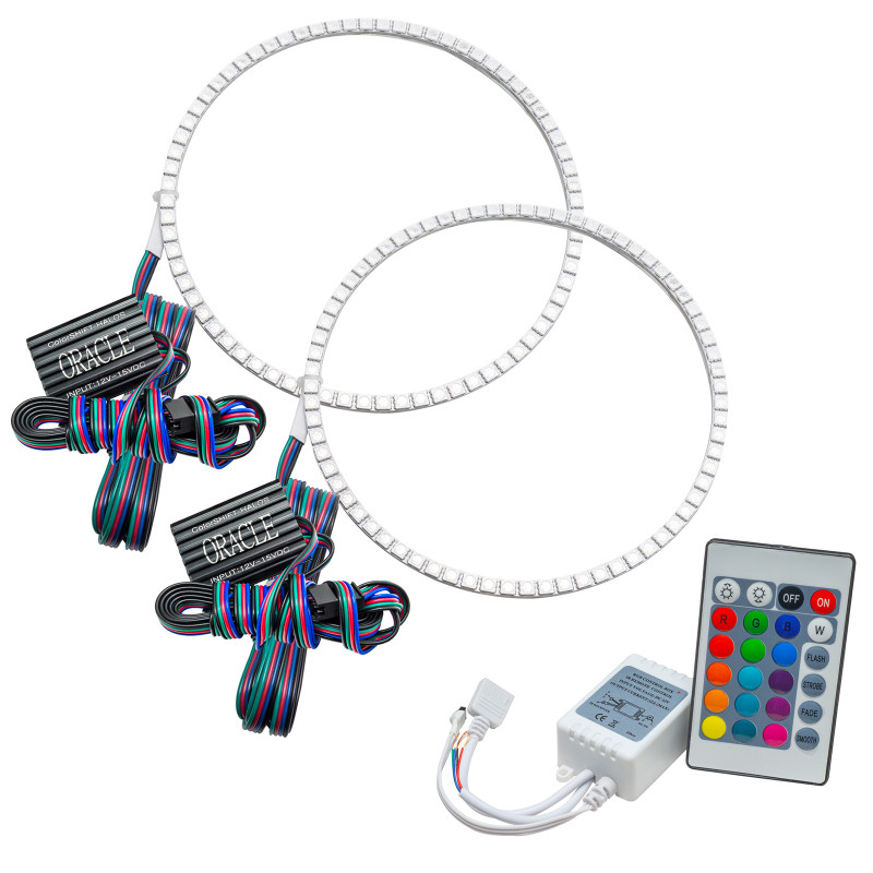 Oracle Jeep Wrangler 07-17 Halo Kit - ColorSHIFT w/ Simple Controller - 2665-504