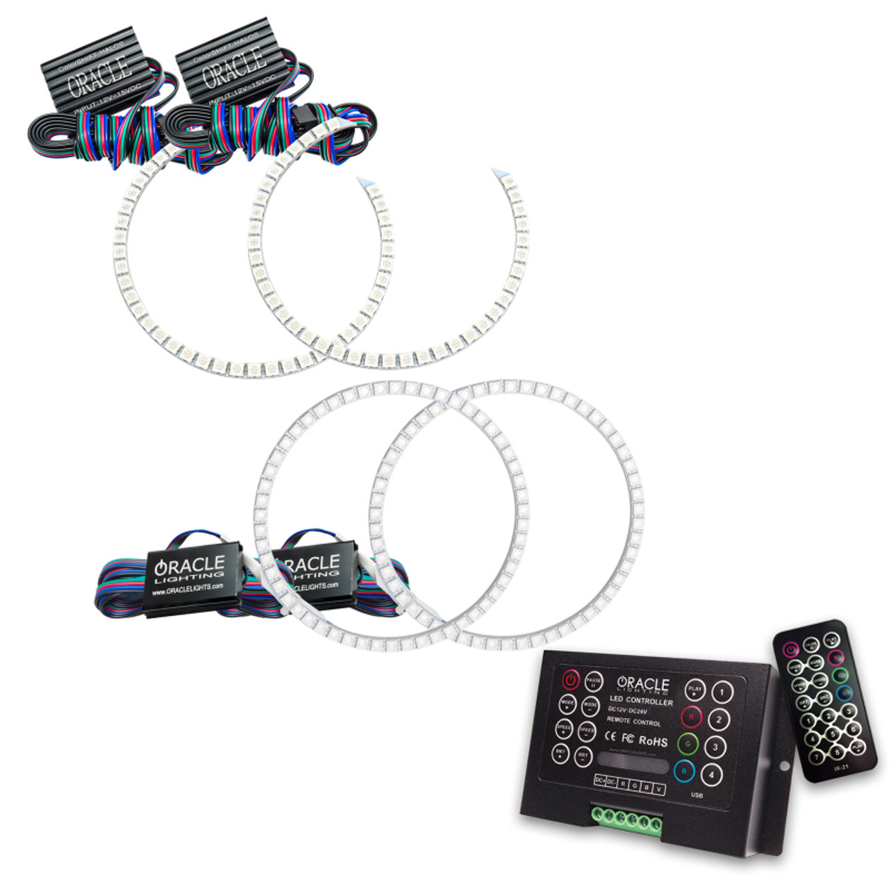 Oracle Mazda CX7 07-12 Halo Kit - ColorSHIFT w/ 2.0 Controller - 2694-333