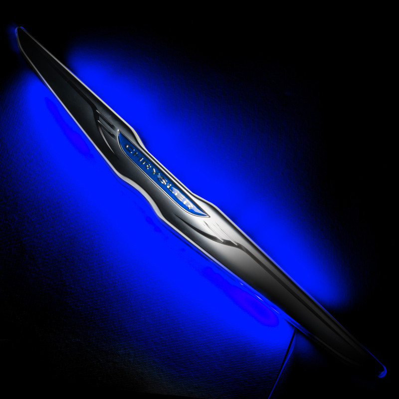 Oracle Chrysler Illuminated LED Sleek Wing - Blue - 3019-002