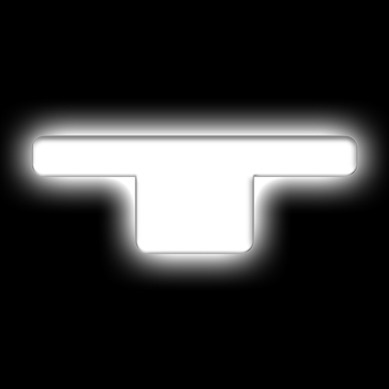 ORACLE Lighting Universal Illuminated LED Letter Badges - Matte Wht Surface Finish - T - 3140-T-001
