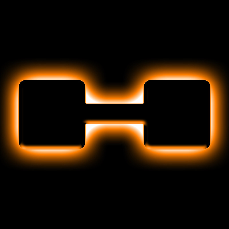 ORACLE Lighting Universal Illuminated LED Letter Badges - Matte Blk Surface Finish - H - 3141-H-005