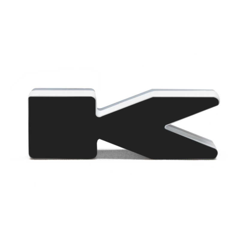 ORACLE Lighting Universal Illuminated LED Letter Badges - Matte Blk Surface Finish - K - 3141-K-005