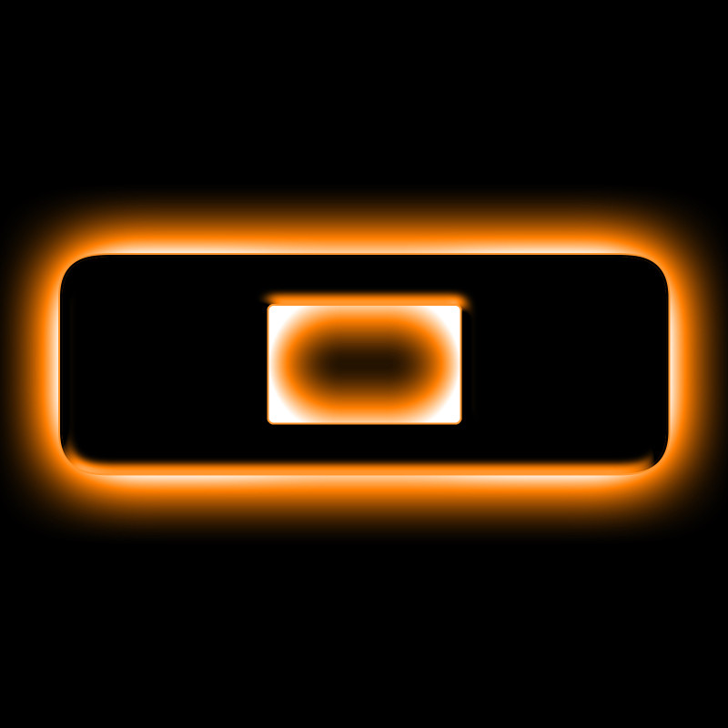 ORACLE Lighting Universal Illuminated LED Letter Badges - Matte Blk Surface Finish - O - 3141-O-005