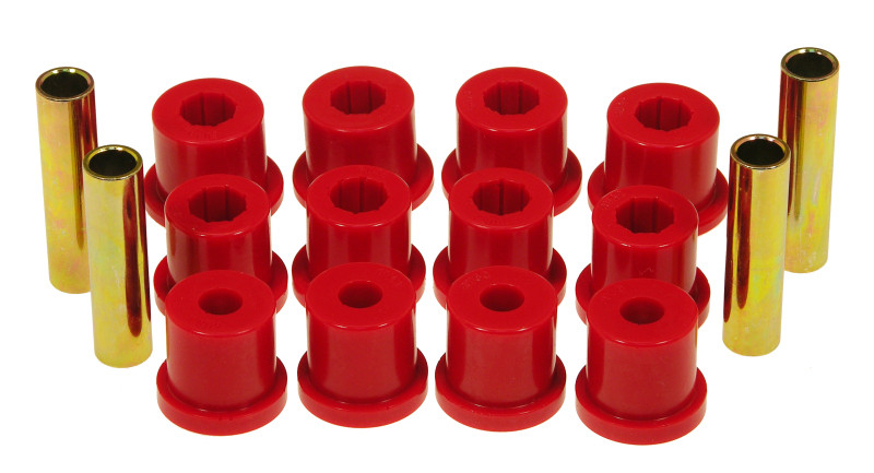Prothane 64-69 AMC 1.5 OD Spring & Shackle Bushings - Red - 1-1009