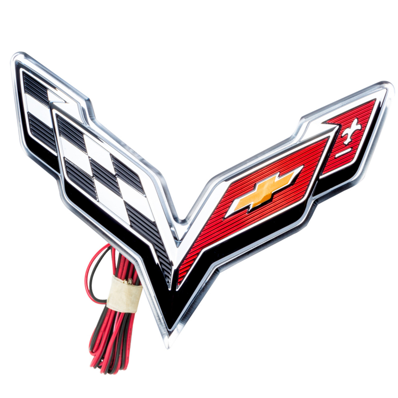 Oracle Corvette C7 Rear Illuminated Emblem - Dual Intensity - Green - 3655-004