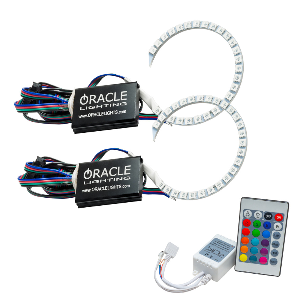 Oracle Dodge Charger 15-21 Projector Halo Kit - ColorSHIFT w/ Simple Controller - 3944-504