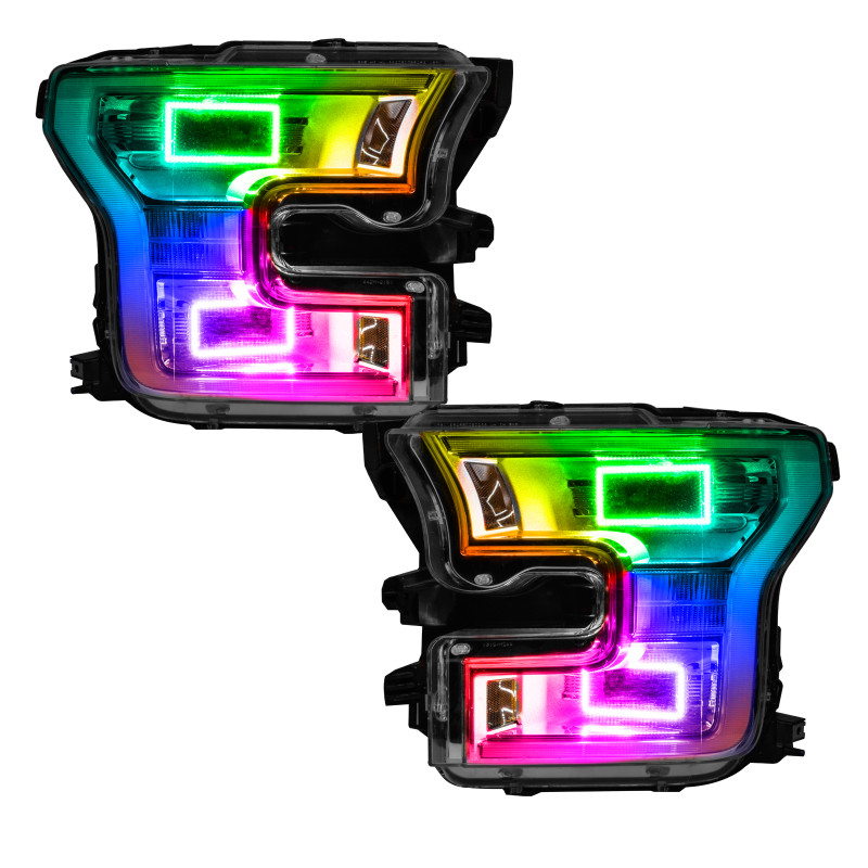 Oracle Ford F-150 15-17 Projector Headlight Halo Kit - ColorSHIFT w/ 2.0 Controller - 3957-333