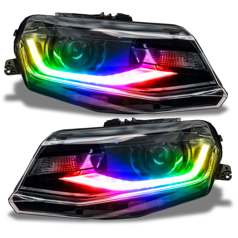 Oracle 16-18 Chevy Camaro Dynamic Headlight DRL Upgrade Kit - ColorSHIFT - Dynamic - 3982-332