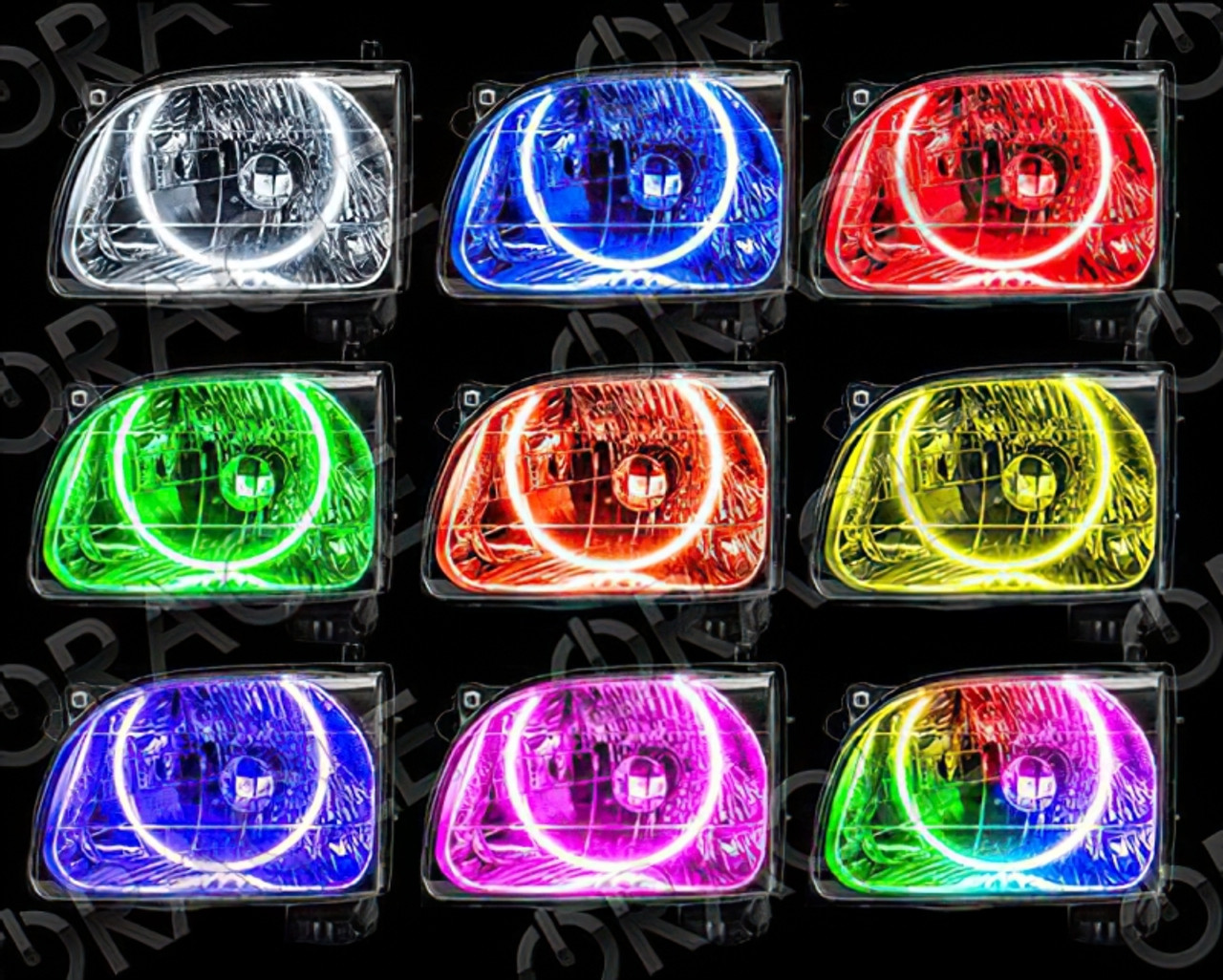Oracle Toyota Tacoma 01-04 Halo Kit - ColorSHIFT w/o Controller - 3992-334
