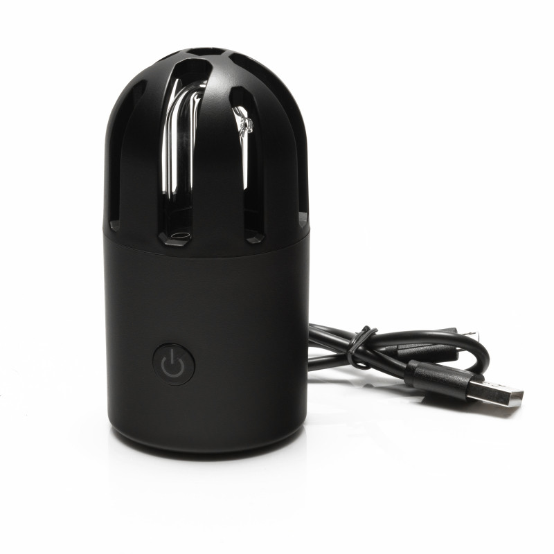 Oracle 3W UV-C Mini Sterilization Lamp- Portable UVGI Disinfection Device (Black) - Black - 3W-UV-CB