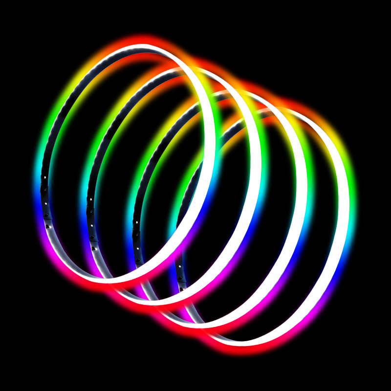 Oracle LED Illuminated Wheel Rings - ColorSHIFT No Remote - ColorSHIFT No Remote - 4215-334