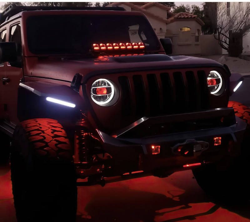 Oracle Jeep Wrangler JL/Gladiator JT Projector Illumination Kit - w/o Controller - 4511-334