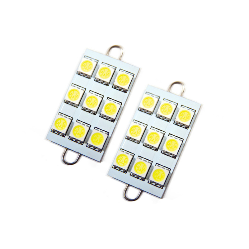 Oracle 44MM 6 LED 3 Chip - Loop Festoon Bulbs (Pair) - White - 5209-001