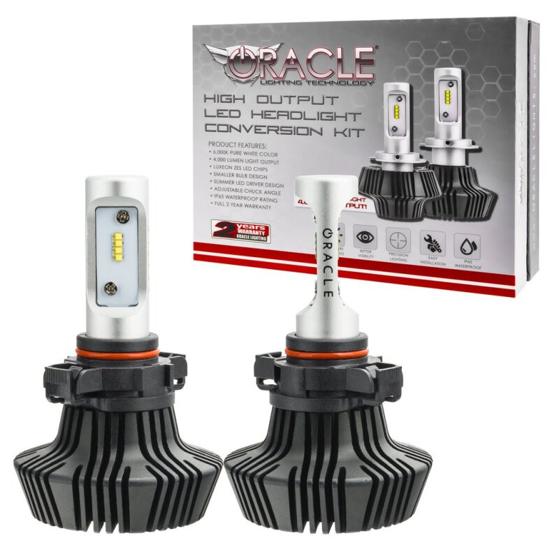 Oracle 52 4000 Lumen LED Headlight Bulbs (Pair) - 6000K - 5244-001