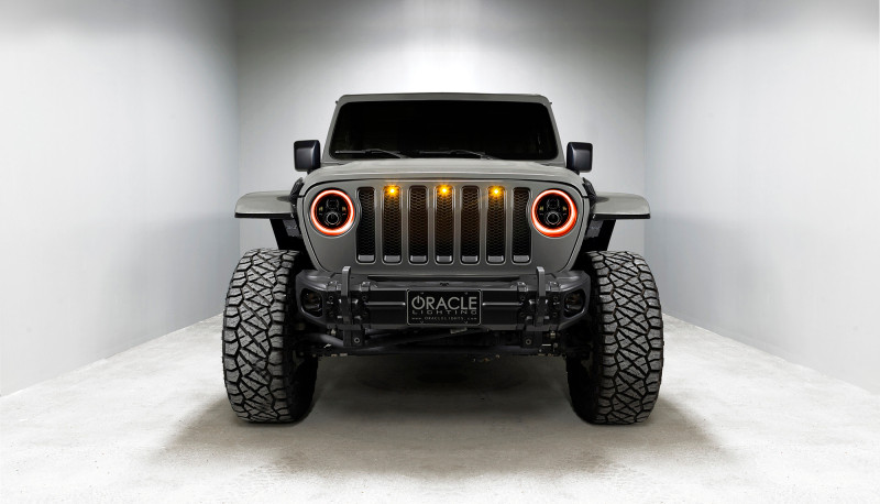 Oracle Jeep Wrangler JL/Gladiator JT 7in. High Powered LED Headlights (Pair) - Dynamic - 5769J-332