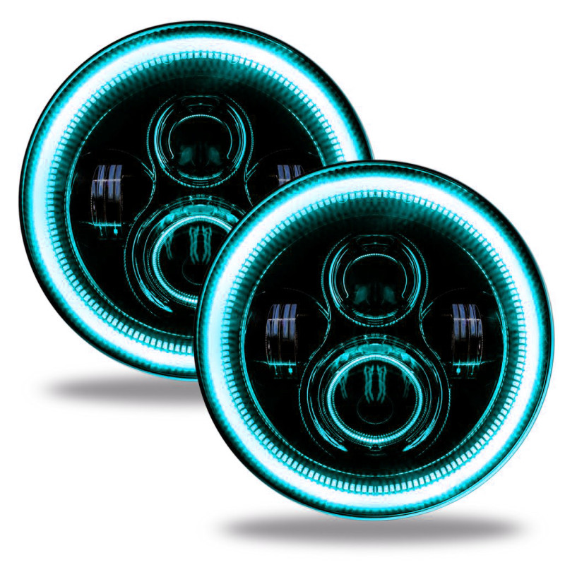 Oracle Jeep Wrangler JL/Gladiator JT 7in. High Powered LED Headlights (Pair) - Dynamic - 5769J-332