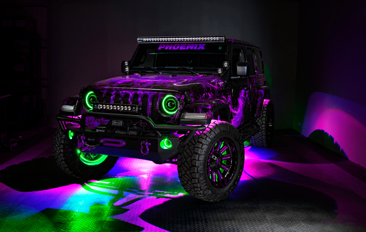 Oracle Oculus Bi-LED Projector Headlights for Jeep JL/Gladiator JT - ColorSHIFT 2 - 5839-333