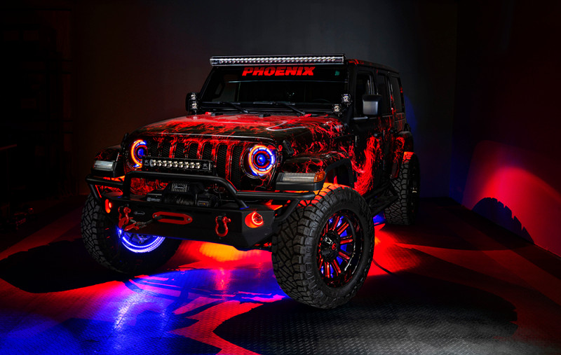 Oracle Oculus Bi-LED Projector Headlights for Jeep JL/Gladiator JT - w/ Simple Cntrl - 5839-504-B