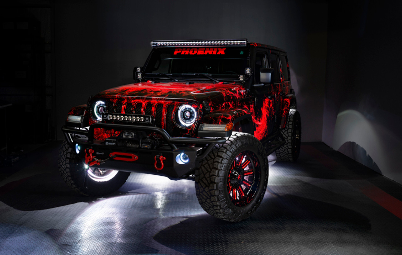 Oracle Jeep Wrangler JK/JL/JT High Performance W LED Fog Lights - ColorSHIFT - Dynamic - 5846-332