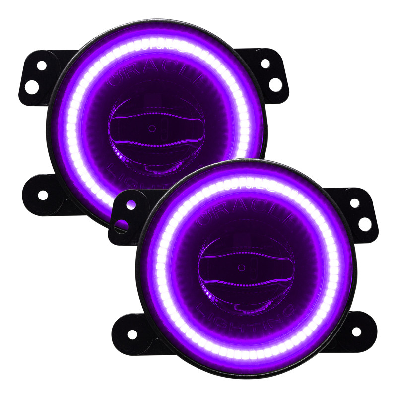 Oracle Jeep Wrangler JK/JL/JT High Performance W LED Fog Lights - ColorSHIFT - Dynamic - 5846-332