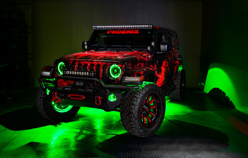 Oracle Jeep Wrangler JL/Gladiator JT Sport High Performance W LED Fog Lights - Green - 5847-004