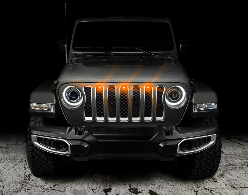 Oracle Pre-Runner Style LED Grille Kit for Jeep Gladiator JT - Amber - 5871-005