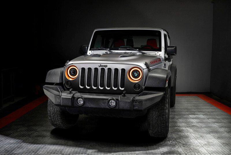 ORACLE Lighting 0718 Jeep Wrangler JK Oculus 7in Switchback BiLED Projector Headlights - 5876-023