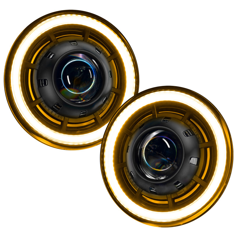 ORACLE Lighting 0718 Jeep Wrangler JK Oculus 7in Switchback BiLED Projector Headlights - 5876-023