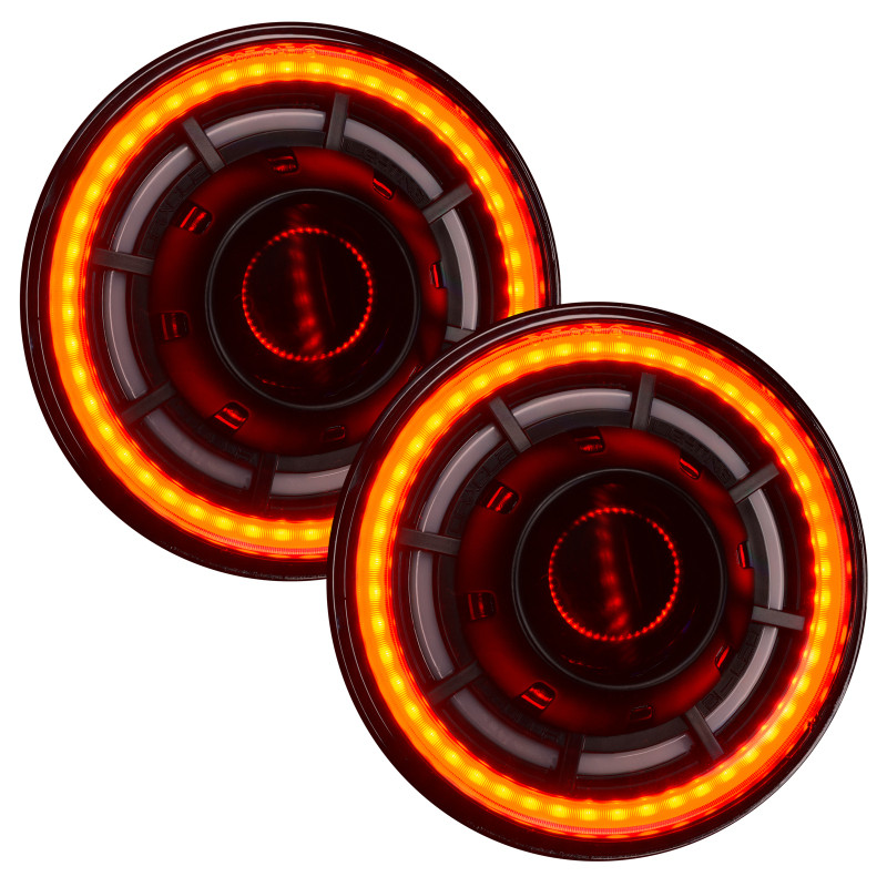 ORACLE Lighting 0718 Jeep Wrangler JK Oculus 7in ColorSHIFT BiLED Projector Headlights - 5876-330