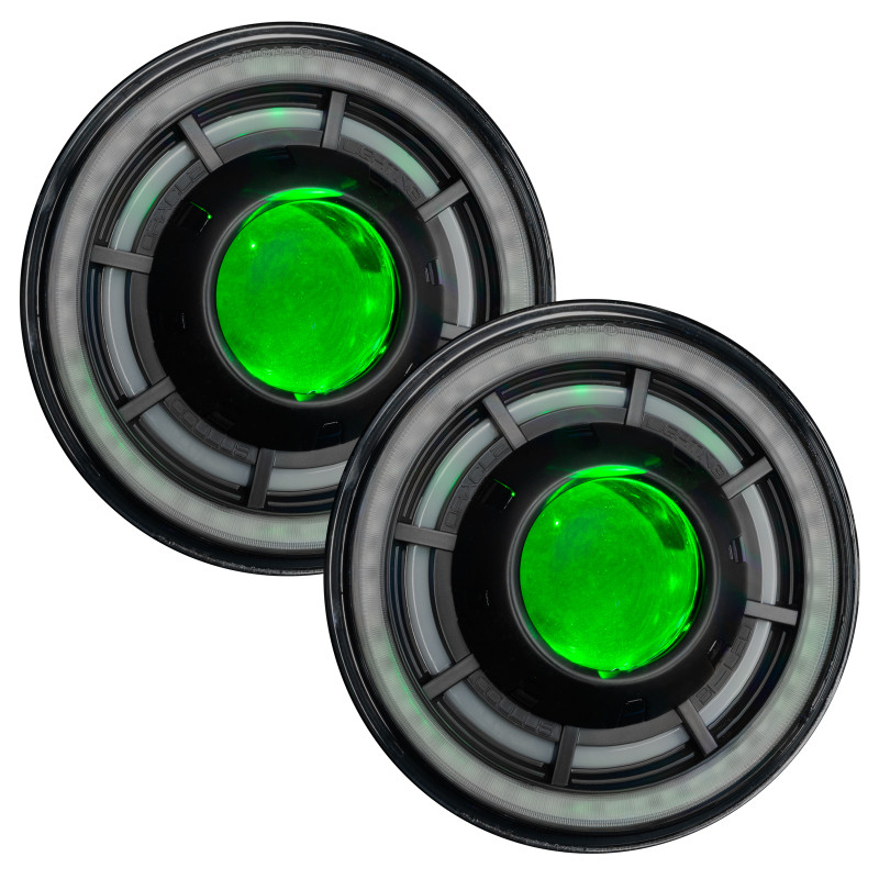 ORACLE Lighting 0718 Jeep Wrangler JK Oculus 7in ColorSHIFT BiLED Projector Headlights - 5876-330