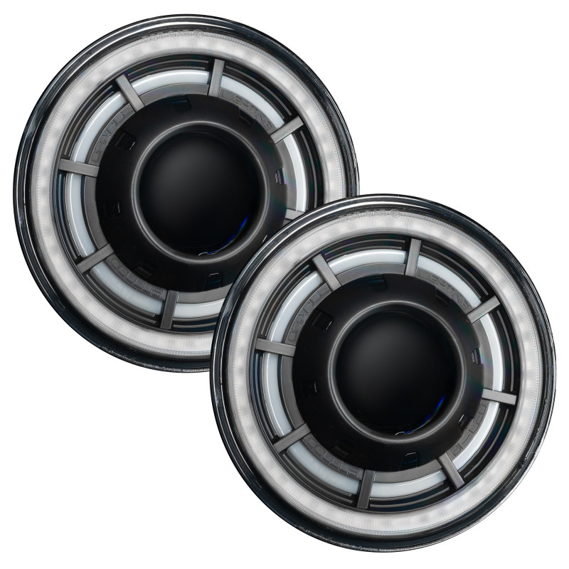 ORACLE Lighting 0718 Jeep Wrangler JK Oculus 7in ColorSHIFT BiLED Projector Headlights - 5876-333