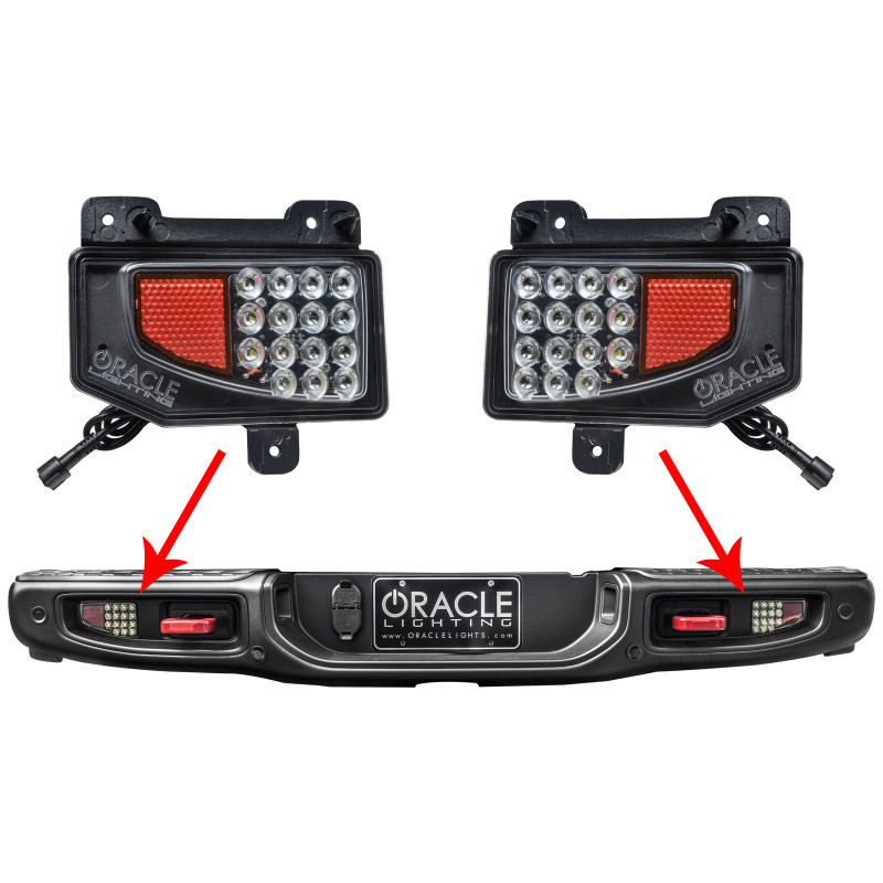 Oracle Jeep Gladiator JT Rear Bumper LED Reverse Lights w/ Plug & Play Harness - 6000K - 5881-504