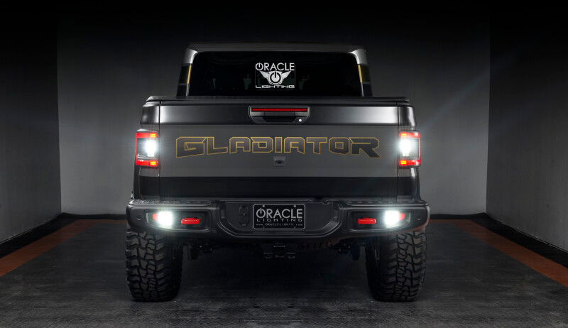 Oracle Jeep Gladiator JT Rear Bumper LED Reverse Lights w/ Plug & Play Harness - 6000K - 5881-504