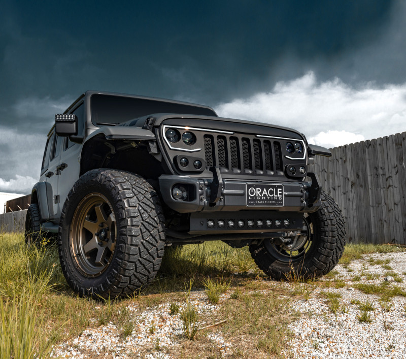 ORACLE Lighting 2019+ Jeep Wrangler JL Skid Plate w/ Integrated LED Emitters - Clear - 5883-001