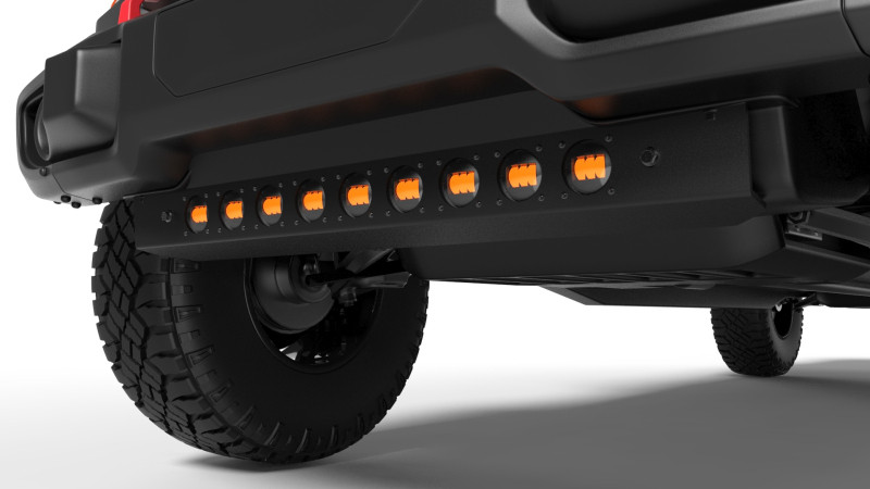 ORACLE Lighting 18-22 Jeep Wrangler JL Skid Plate w/ Integr LED Emitters - Amber - 5883-005