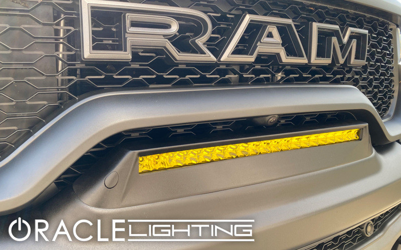 ORACLE Lighting 19-22 RAM Rebel/TRX Front Bumper Flush LED Light Bar System - Yellow - 5885-006