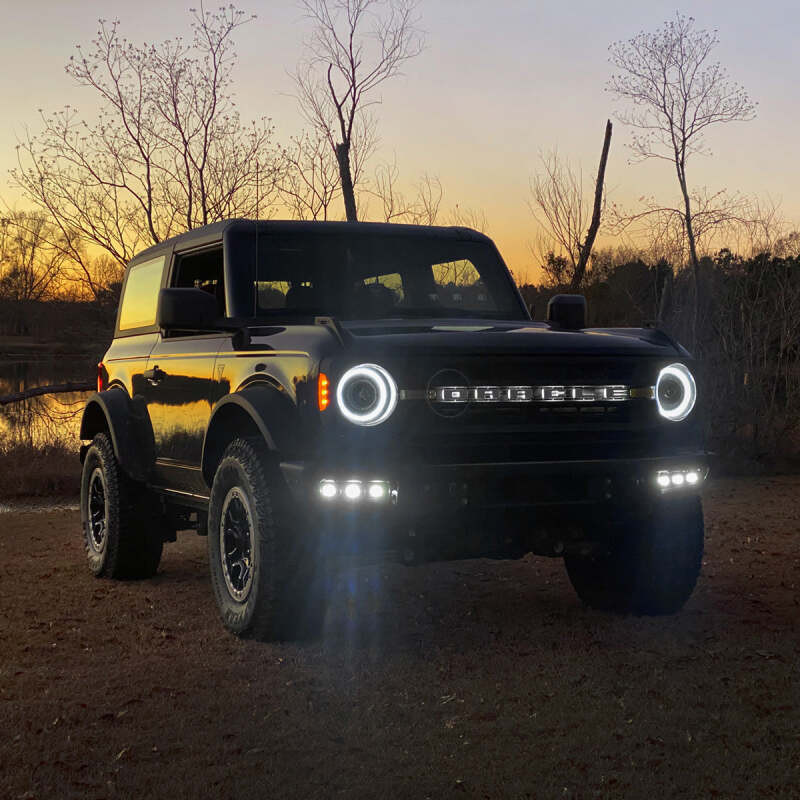 ORACLE Lighting 21-22 Ford Bronco Triple LED Fog Light Kit for Steel Bumper - White - 5890-001
