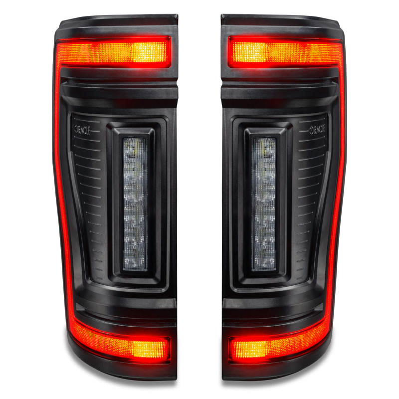 Oracle Lighting 17-22 Ford F-250/350 (Black Series) Flush Mount LED Tail Lights - 5896-504-T
