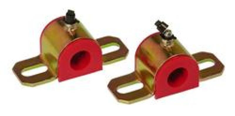 Prothane Universal Greasable Sway Bar Bushings - 30MM - Type B Bracket - Red - 19-1186